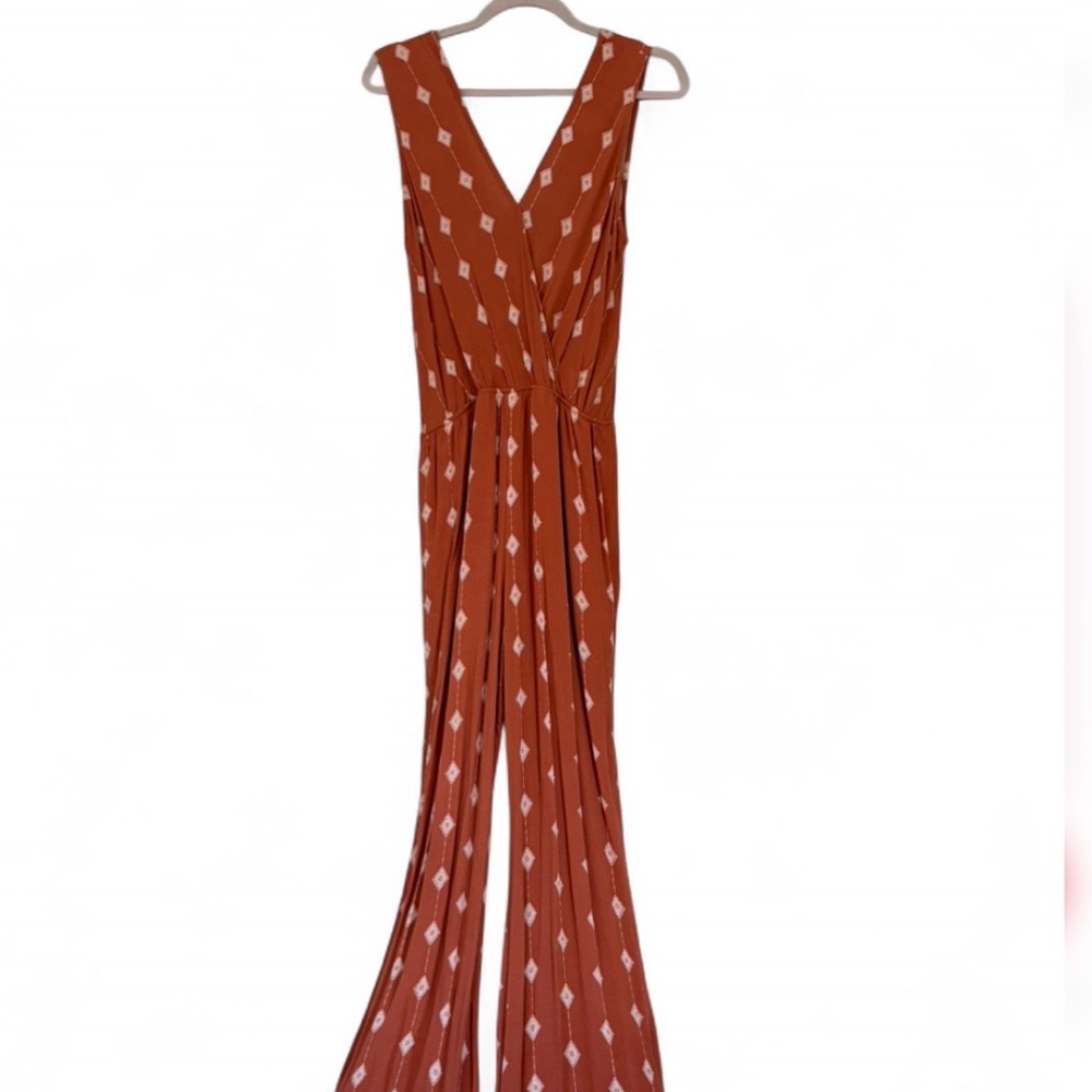By Together Terracotta Patterned Jumpsuit
